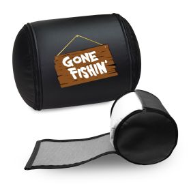Fisherman-Gone Fishing Logo Panel (Logo Panel Size: 30" Panel with Display Pillow)